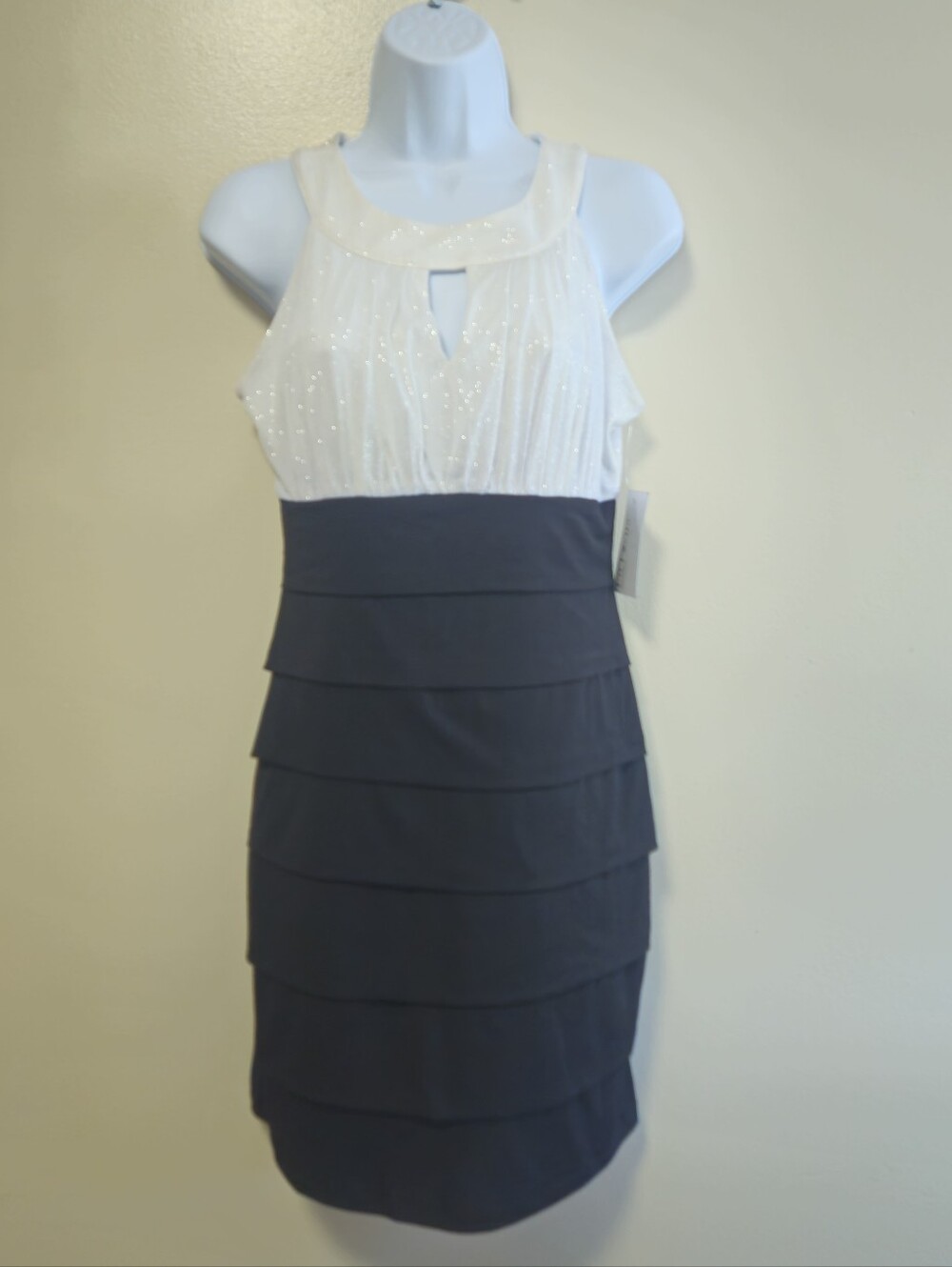 New Enfocus Studio Bodycon Pencil Skirt Sparkle Dress Holiday HOCO Prom Women 6